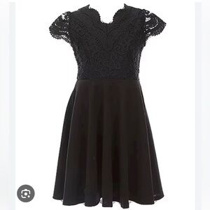 Rare Editions black dress. Girls size 8.